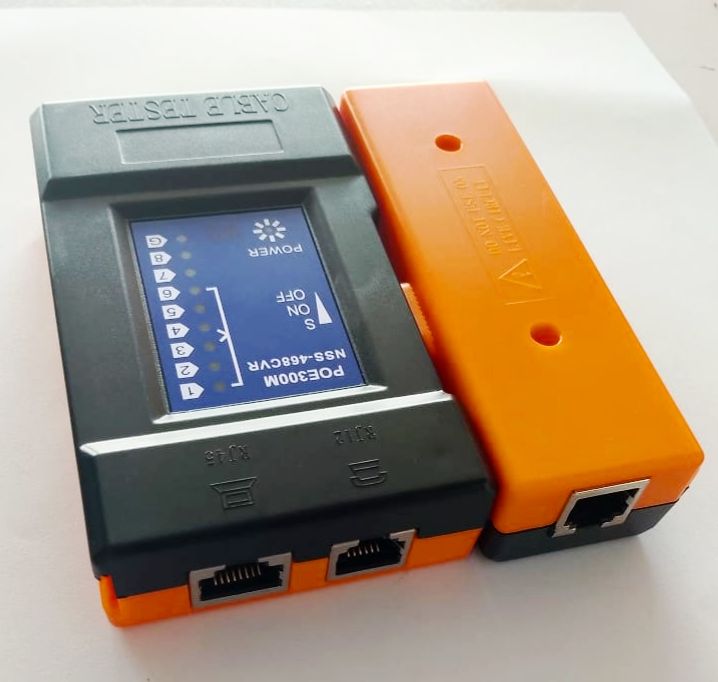 NSS-468CVR Network Cable Tester | RJ45 RJ11 LAN Cable Testing Tool | Portable Ethernet & Telephone Line Checker with Remote Unit